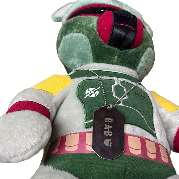 Build a Bear with BAB Star Wars Dog Tag Boba Fett Rare Stuffed Character Doll - Picture 5 of 10